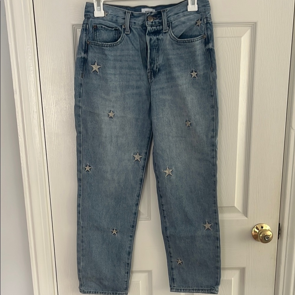 Pistola Star Embroidered Straight Leg Jeans
